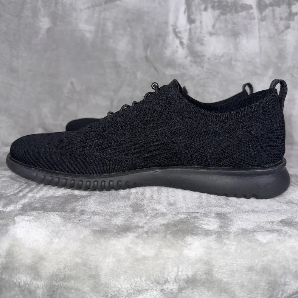 Cole Haan Zerogrand Stitchlite Men's‎ Size 13 Wingtip Oxford Black C28527 Preppy